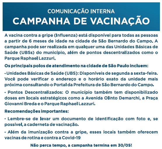 Campanha de vacinação 
